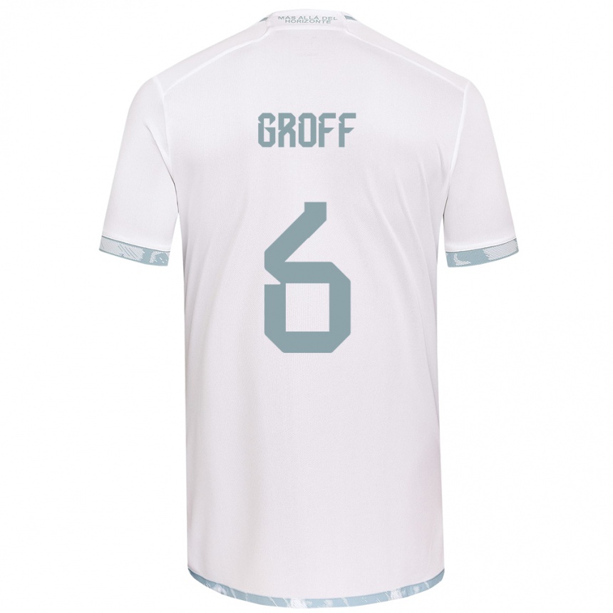 Kinder Fußball Llanka Groff #6 Weiß Grau Auswärtstrikot Trikot 2024/25 T-Shirt Luxemburg