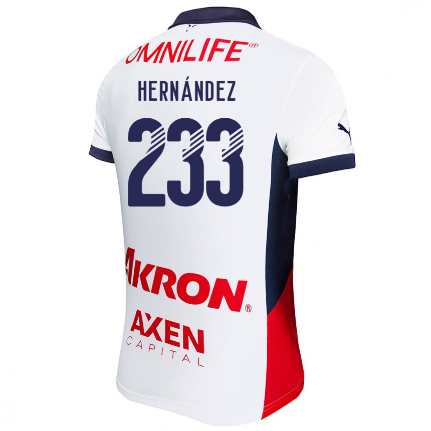 Kinder Fußball Zinedine Hernández #233 Weiß Rot Blau Auswärtstrikot Trikot 2024/25 T-Shirt Luxemburg