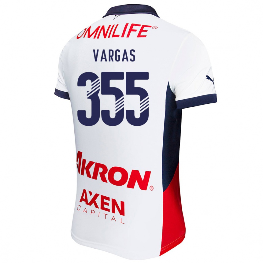 Kinder Fußball Edgar Vargas #355 Weiß Rot Blau Auswärtstrikot Trikot 2024/25 T-Shirt Luxemburg