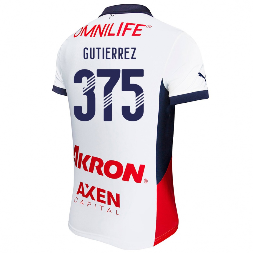 Kinder Fußball Gerson Gutiérrez #375 Weiß Rot Blau Auswärtstrikot Trikot 2024/25 T-Shirt Luxemburg