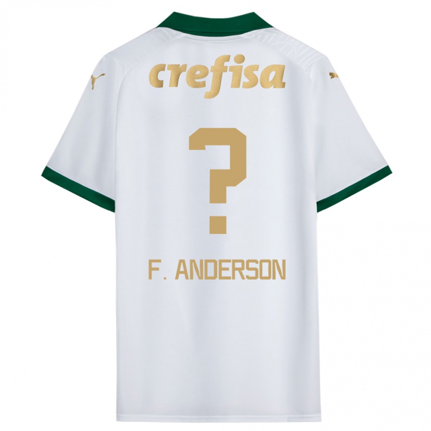 Kinder Fußball Felipe Anderson #0 Weiß Grün Auswärtstrikot Trikot 2024/25 T-Shirt Luxemburg