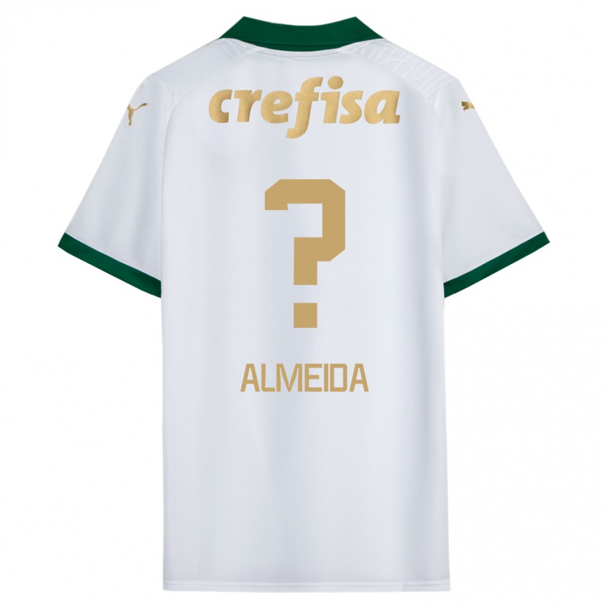 Kinder Fußball Pedro Almeida #0 Weiß Grün Auswärtstrikot Trikot 2024/25 T-Shirt Luxemburg