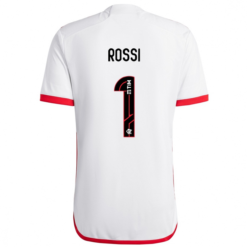 Kinder Fußball Agustin Rossi #1 Weiß Rot Auswärtstrikot Trikot 2024/25 T-Shirt Luxemburg