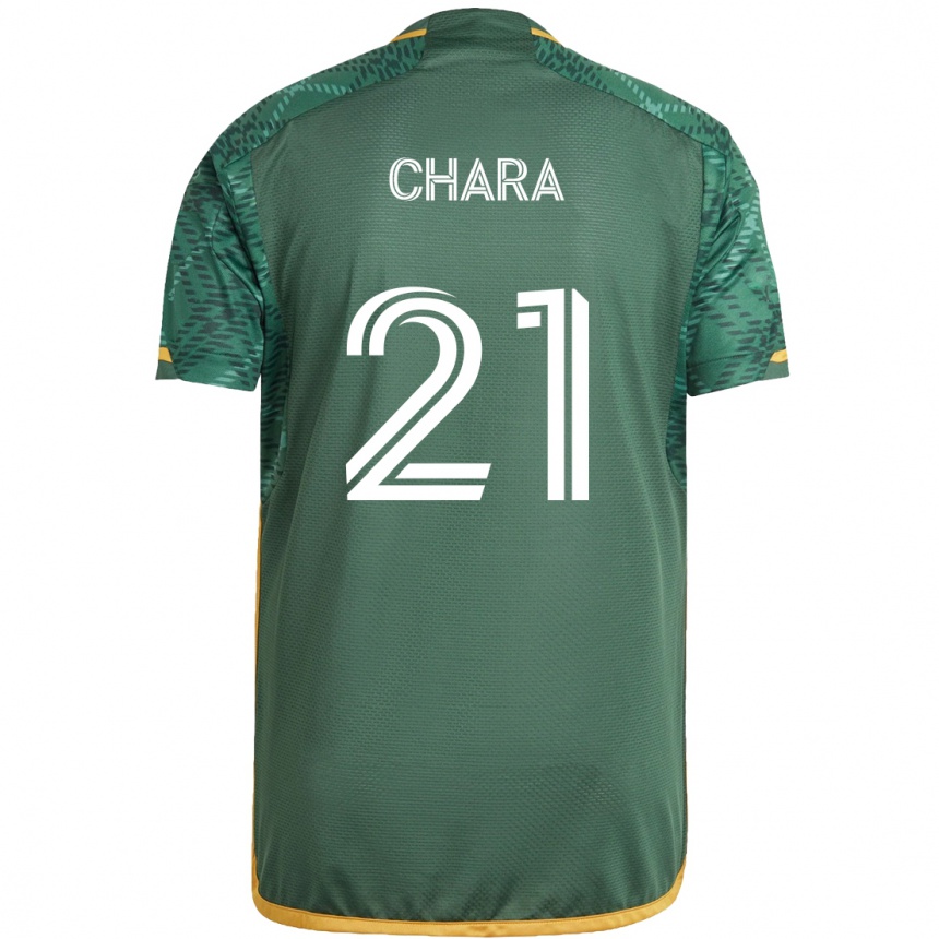 Herren Fußball Diego Chará #21 Grün Orange Heimtrikot Trikot 2024/25 T-Shirt Luxemburg