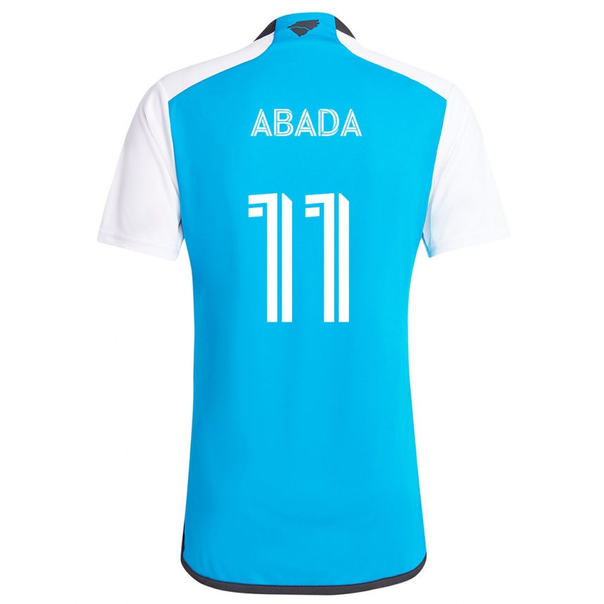 Herren Fußball Liel Abada #11 Blau Weiss Heimtrikot Trikot 2024/25 T-Shirt Luxemburg