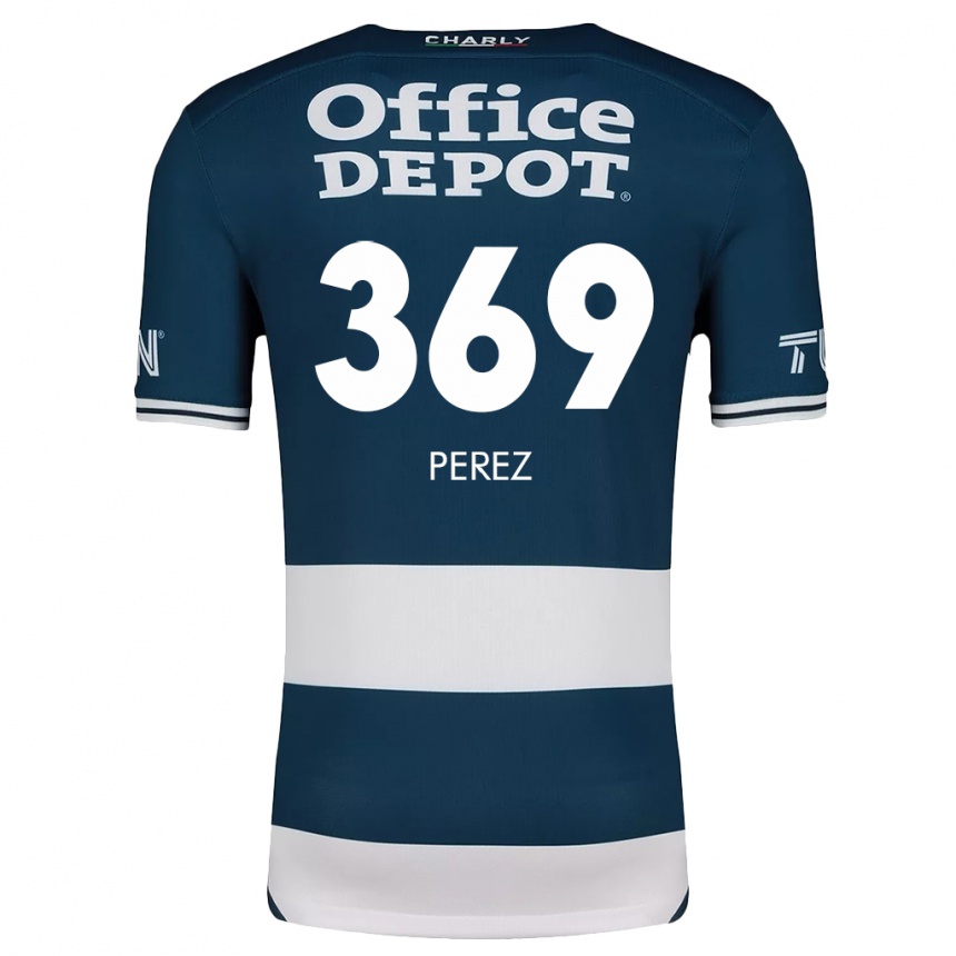 Herren Fußball Santiago Pérez #369 Blau Weiss Heimtrikot Trikot 2024/25 T-Shirt Luxemburg