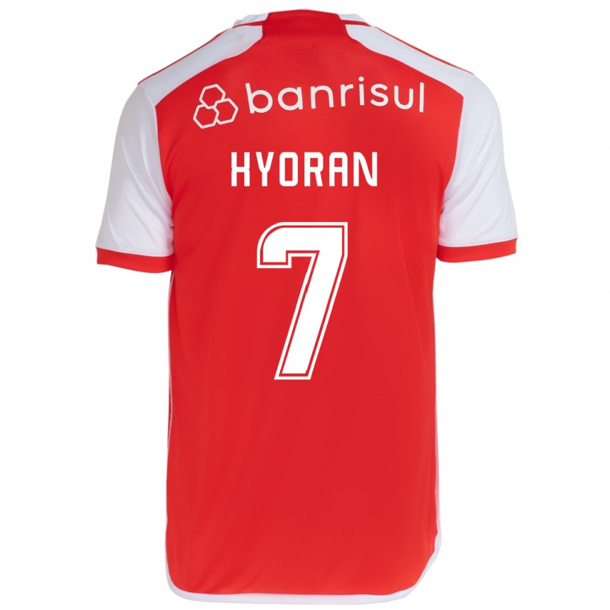 Herren Fußball Hyoran #7 Rot-Weiss Heimtrikot Trikot 2024/25 T-Shirt Luxemburg