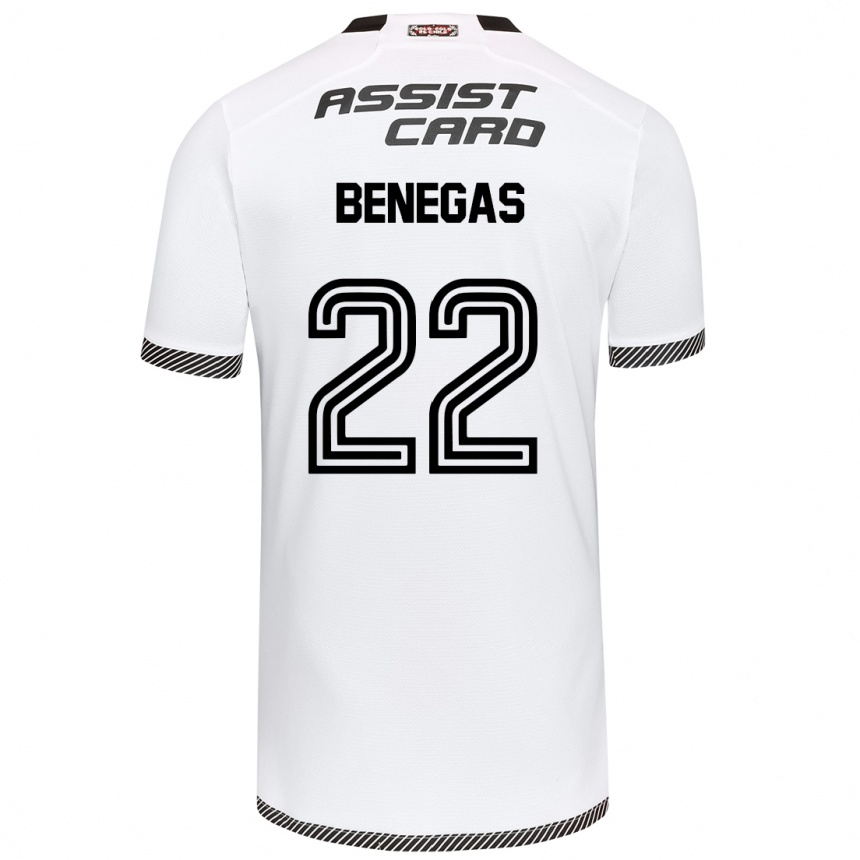 Herren Fußball Leandro Benegas #22 Weiß Schwarz Heimtrikot Trikot 2024/25 T-Shirt Luxemburg