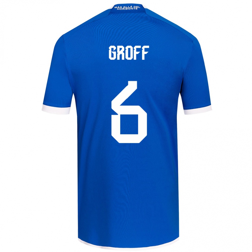 Herren Fußball Llanka Groff #6 Blau Weiss Heimtrikot Trikot 2024/25 T-Shirt Luxemburg