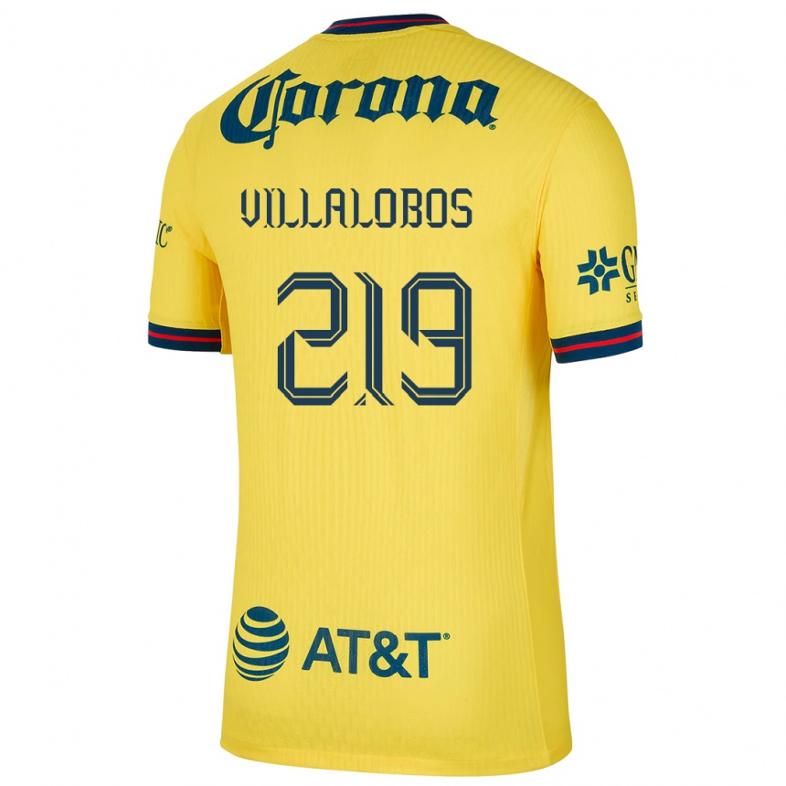 Herren Fußball Patricio Villalobos #219 Gelb Blau Heimtrikot Trikot 2024/25 T-Shirt Luxemburg