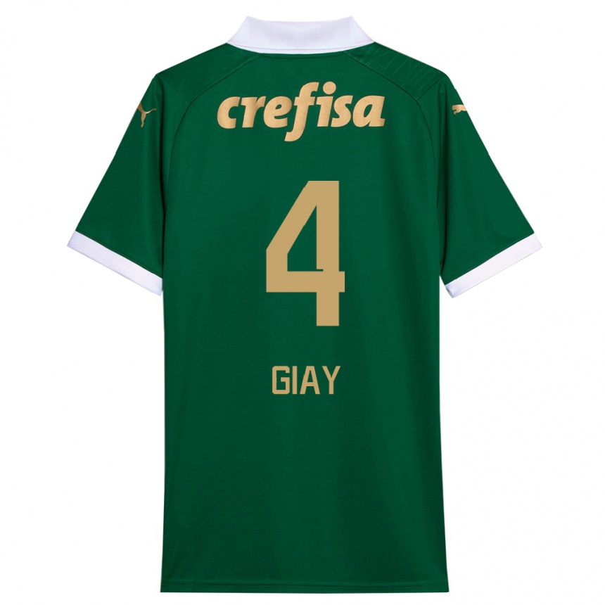 Herren Fußball Agustín Giay #4 Grün Weiß Heimtrikot Trikot 2024/25 T-Shirt Luxemburg