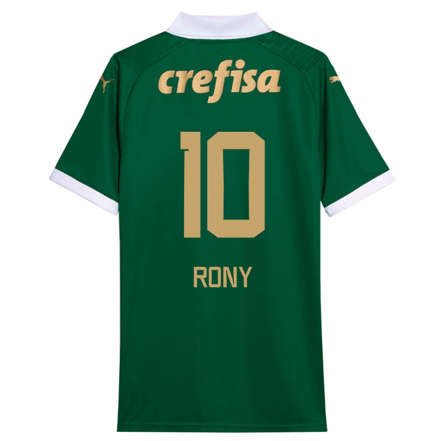 Herren Fußball Rony #10 Grün Weiß Heimtrikot Trikot 2024/25 T-Shirt Luxemburg