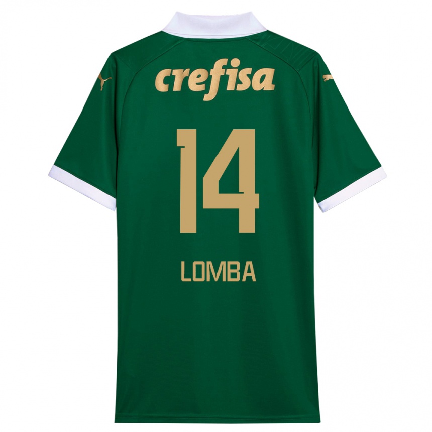 Herren Fußball Marcelo Lomba #14 Grün Weiß Heimtrikot Trikot 2024/25 T-Shirt Luxemburg