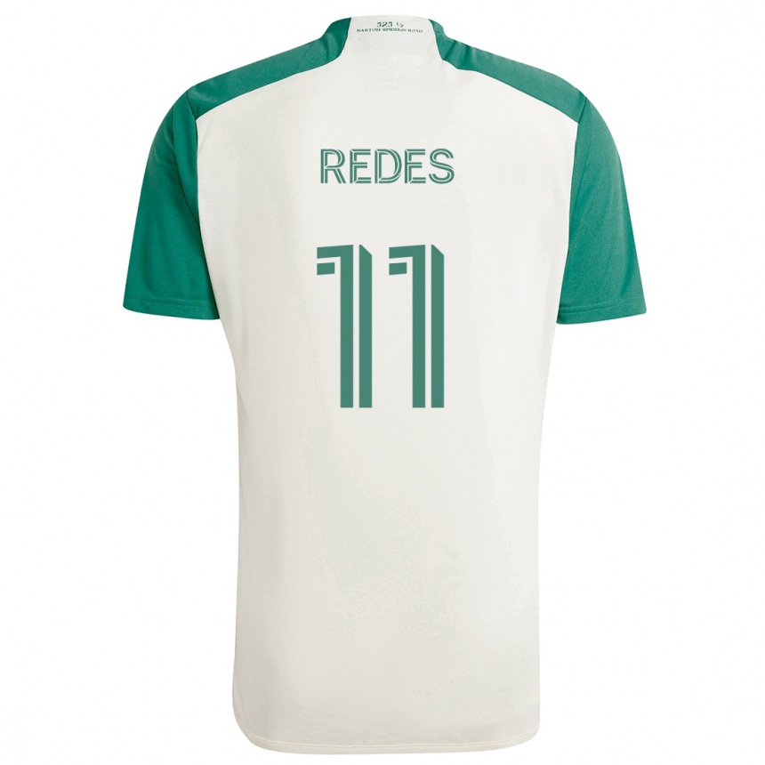 Herren Fußball Rodney Redes #11 Braune Farben Grün Auswärtstrikot Trikot 2024/25 T-Shirt Luxemburg