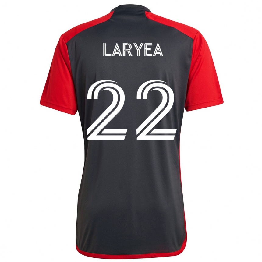 Damen Fußball Richie Laryea #22 Grau Rot Heimtrikot Trikot 2024/25 T-Shirt Luxemburg