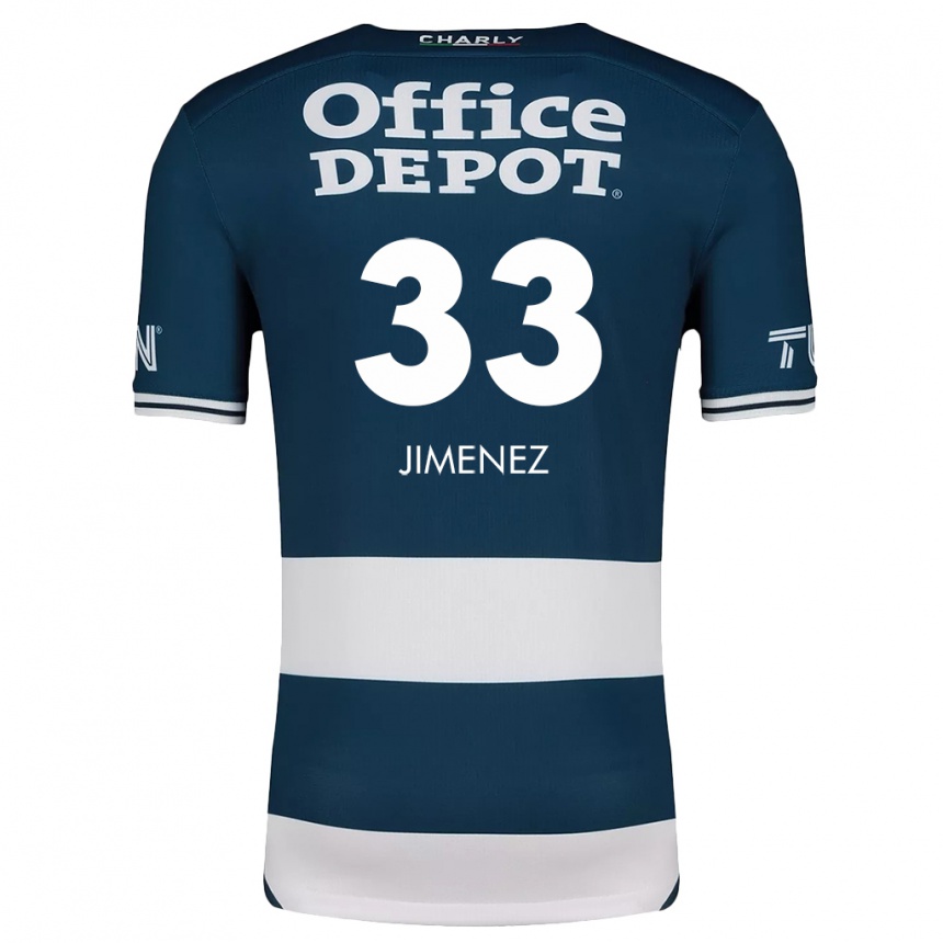 Damen Fußball Stefani Jiménez #33 Blau Weiss Heimtrikot Trikot 2024/25 T-Shirt Luxemburg