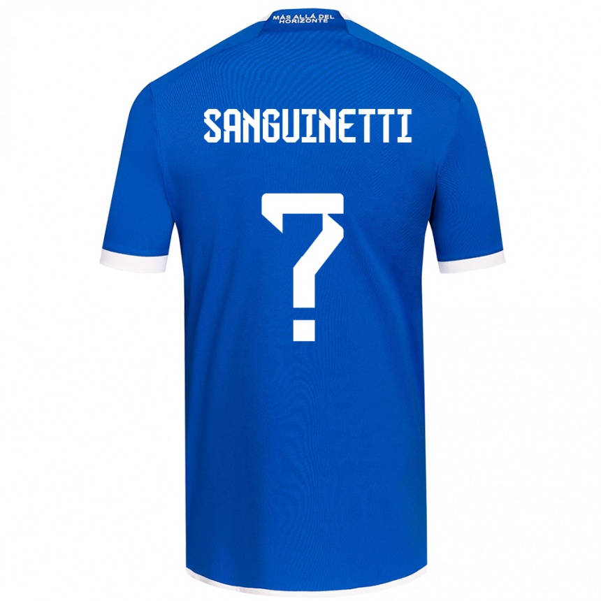 Damen Fußball Fernando Osorio Sanguinetti #0 Blau Weiss Heimtrikot Trikot 2024/25 T-Shirt Luxemburg