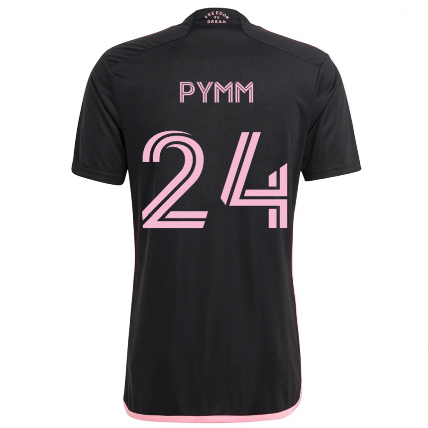 Damen Fußball Jack Pymm #24 Schwarz Auswärtstrikot Trikot 2024/25 T-Shirt Luxemburg