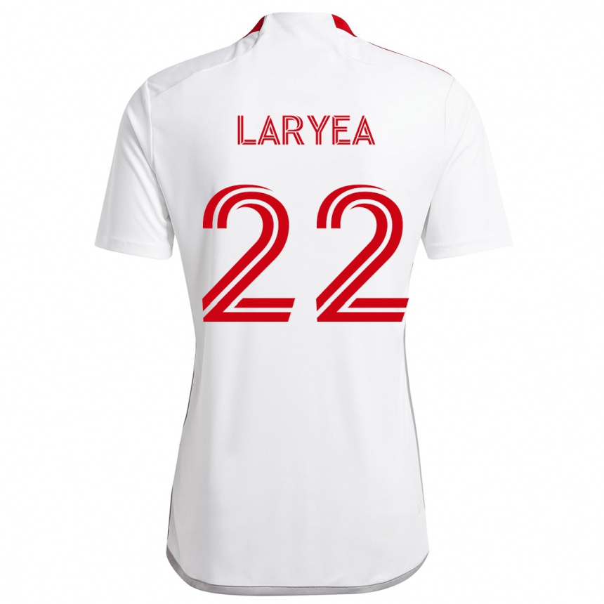 Damen Fußball Richie Laryea #22 Weiß Rot Auswärtstrikot Trikot 2024/25 T-Shirt Luxemburg