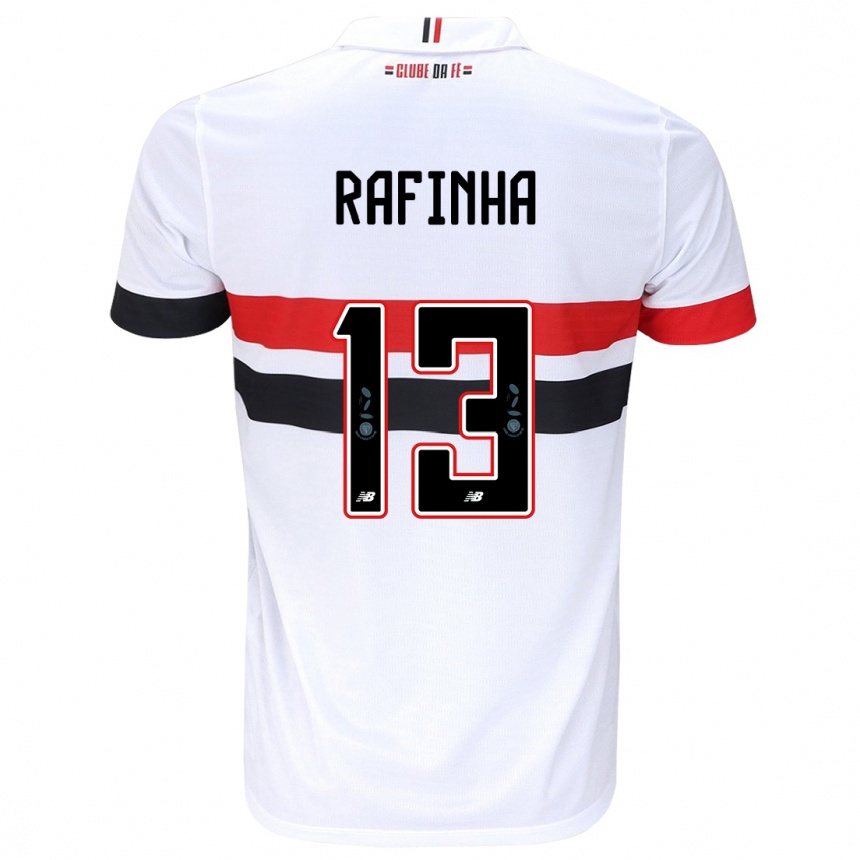 Kinder Fußball Rafinha #13 Weiß Rot Schwarz Heimtrikot Trikot 2024/25 T-Shirt Luxemburg