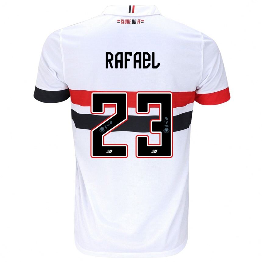 Kinder Fußball Rafael #23 Weiß Rot Schwarz Heimtrikot Trikot 2024/25 T-Shirt Luxemburg