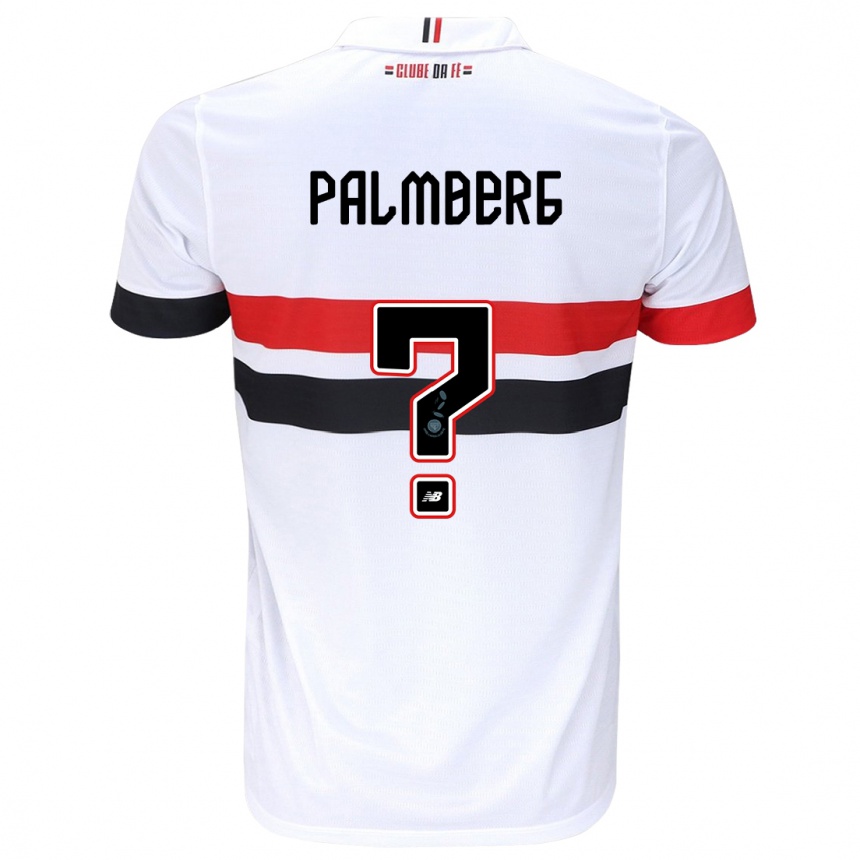 Kinder Fußball Palmberg #0 Weiß Rot Schwarz Heimtrikot Trikot 2024/25 T-Shirt Luxemburg