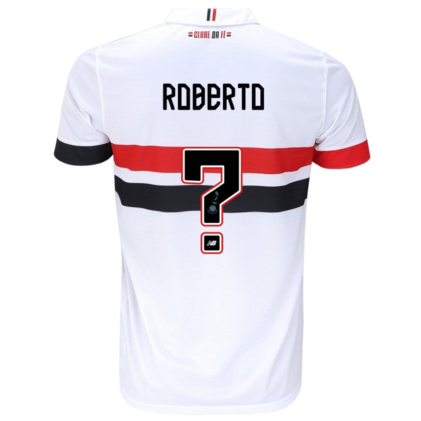 Kinder Fußball Roberto #0 Weiß Rot Schwarz Heimtrikot Trikot 2024/25 T-Shirt Luxemburg