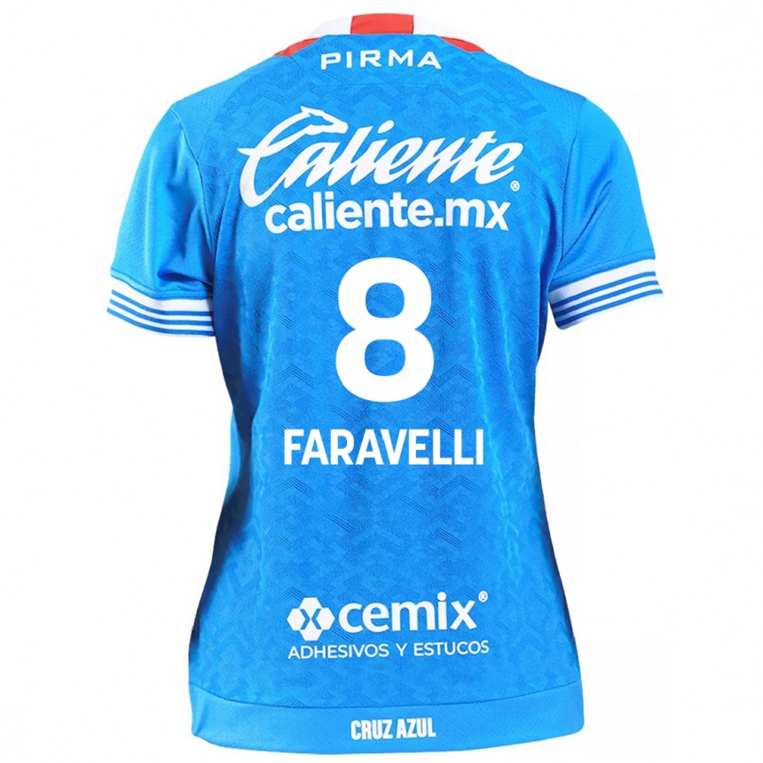 Kinder Fußball Lorenzo Faravelli #8 Himmelblau Heimtrikot Trikot 2024/25 T-Shirt Luxemburg