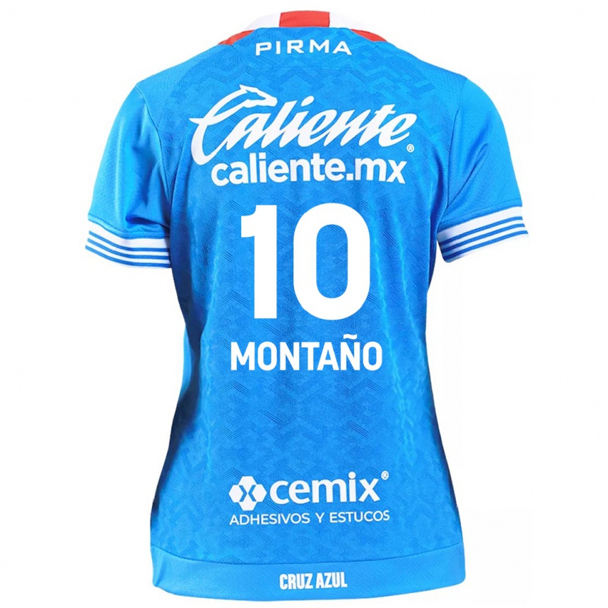 Kinder Fußball Andrés Montaño #10 Himmelblau Heimtrikot Trikot 2024/25 T-Shirt Luxemburg