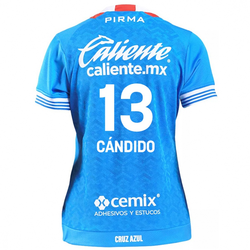 Kinder Fußball Camilo Cándido #13 Himmelblau Heimtrikot Trikot 2024/25 T-Shirt Luxemburg