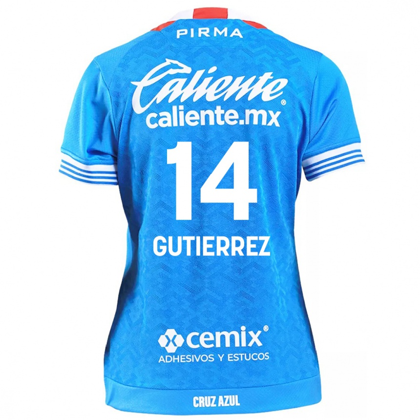 Kinder Fußball Alexis Gutiérrez #14 Himmelblau Heimtrikot Trikot 2024/25 T-Shirt Luxemburg