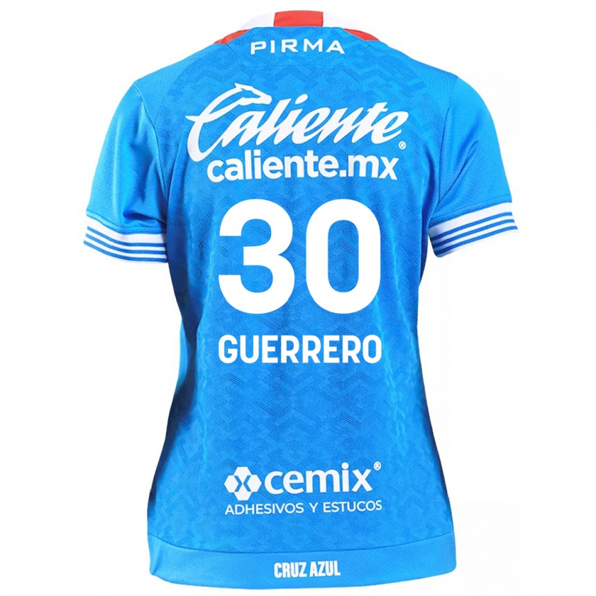 Kinder Fußball Rafael Guerrero #30 Himmelblau Heimtrikot Trikot 2024/25 T-Shirt Luxemburg