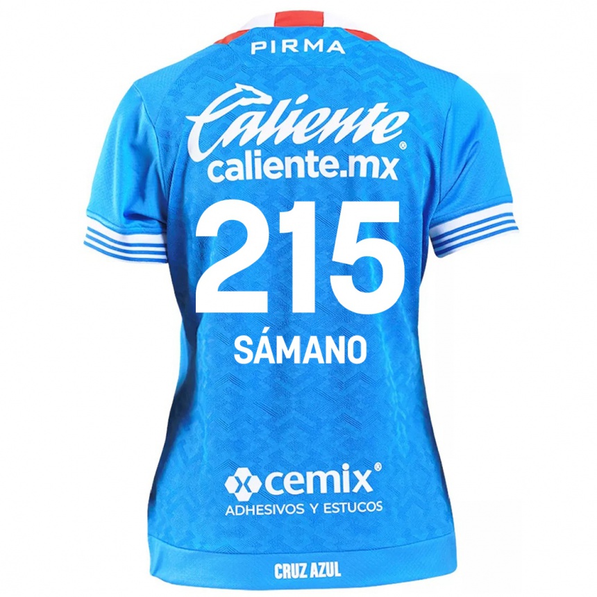 Kinder Fußball Fernando Sámano #215 Himmelblau Heimtrikot Trikot 2024/25 T-Shirt Luxemburg