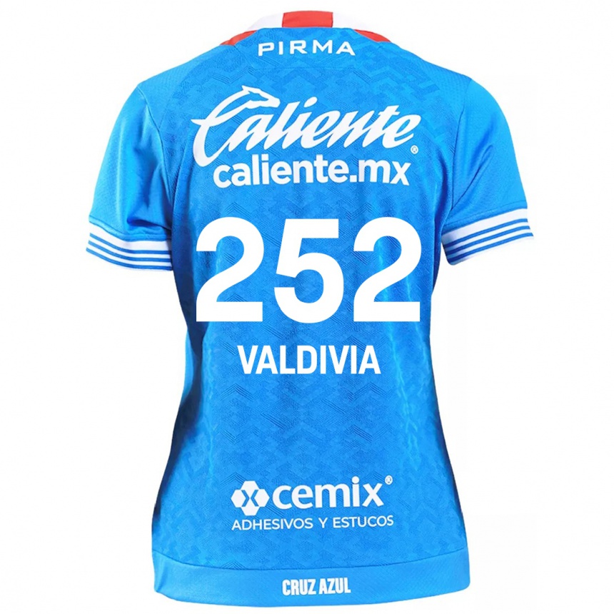 Kinder Fußball Christian Valdivia #252 Himmelblau Heimtrikot Trikot 2024/25 T-Shirt Luxemburg