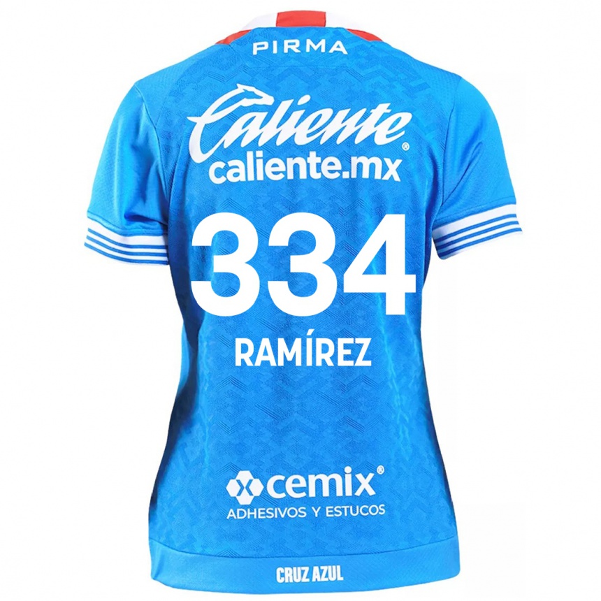 Kinder Fußball Mauricio Ramírez #334 Himmelblau Heimtrikot Trikot 2024/25 T-Shirt Luxemburg