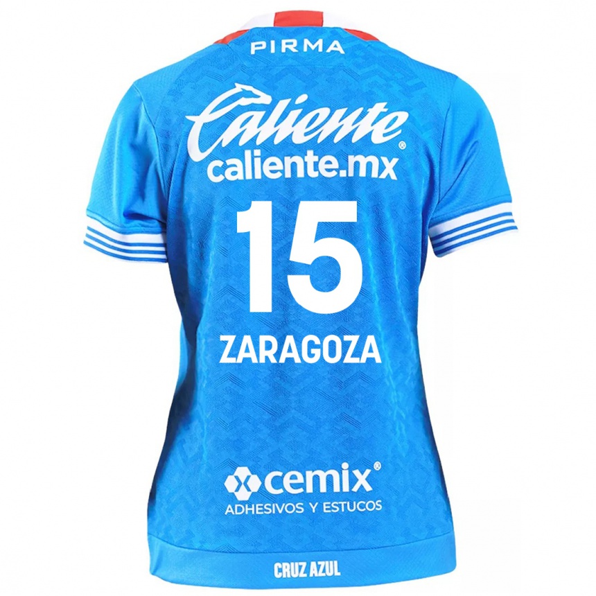 Kinder Fußball Nancy Zaragoza #15 Himmelblau Heimtrikot Trikot 2024/25 T-Shirt Luxemburg