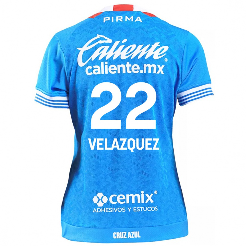 Kinder Fußball Hireri Velazquez #22 Himmelblau Heimtrikot Trikot 2024/25 T-Shirt Luxemburg