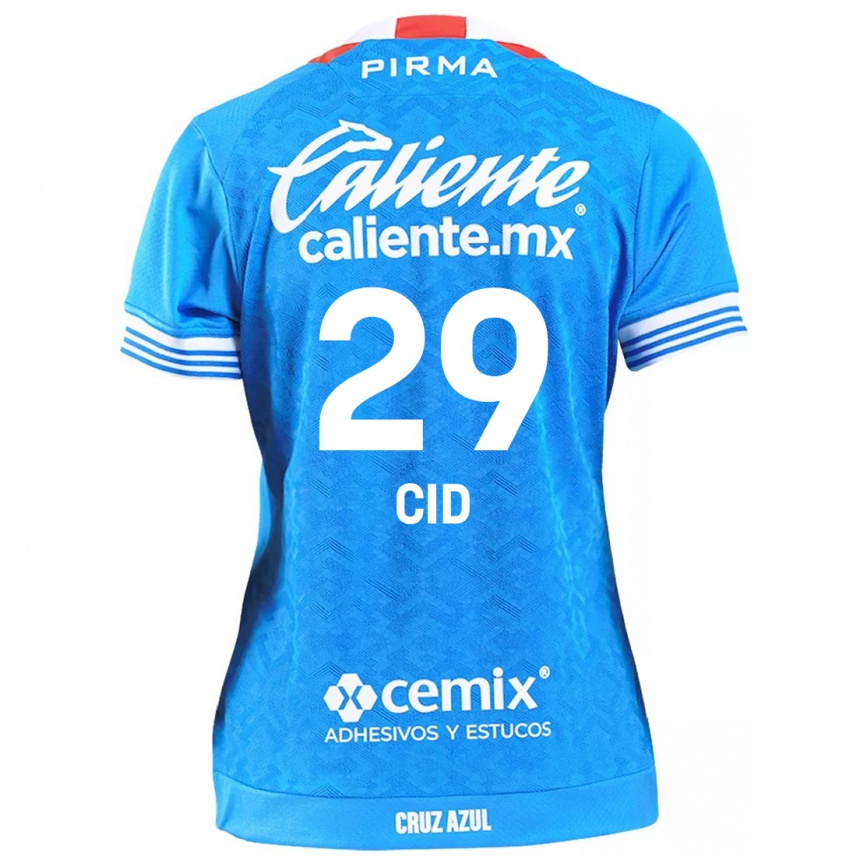 Kinder Fußball Claudia Cid #29 Himmelblau Heimtrikot Trikot 2024/25 T-Shirt Luxemburg