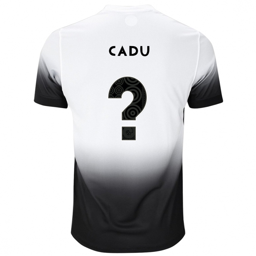 Kinder Fußball Cadu #0 Weiß Schwarz Heimtrikot Trikot 2024/25 T-Shirt Luxemburg