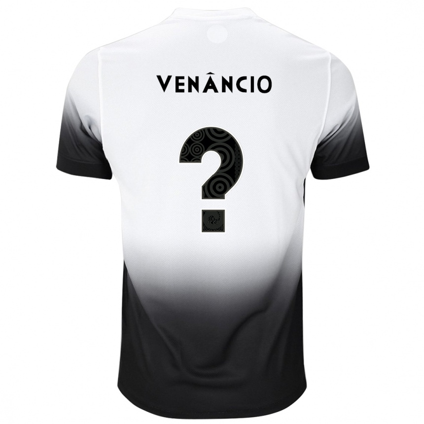 Kinder Fußball Rafael Venâncio #0 Weiß Schwarz Heimtrikot Trikot 2024/25 T-Shirt Luxemburg