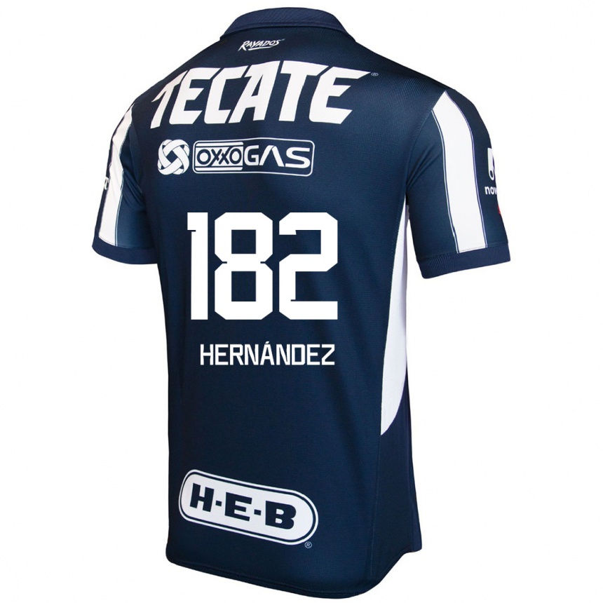 Kinder Fußball Derek Hernández #182 Blau Rot Weiß Heimtrikot Trikot 2024/25 T-Shirt Luxemburg