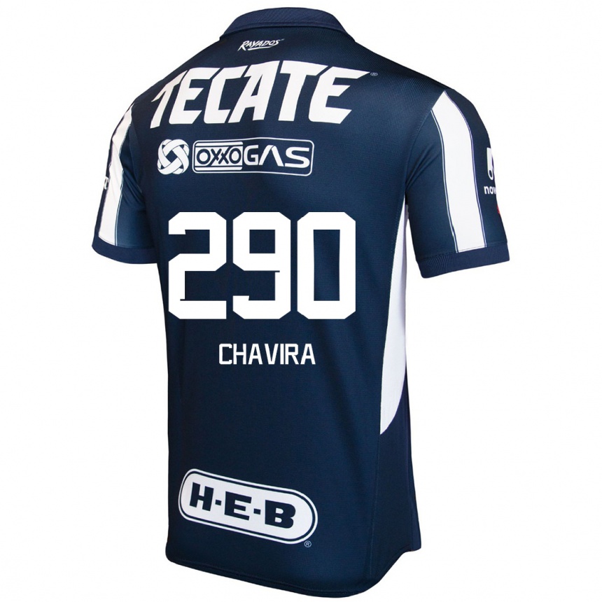 Kinder Fußball Diego Chavira #290 Blau Rot Weiß Heimtrikot Trikot 2024/25 T-Shirt Luxemburg