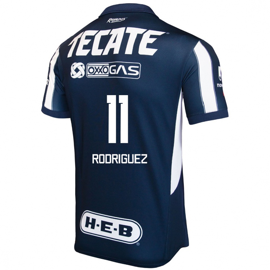 Kinder Fußball Lizette Rodriguez #11 Blau Rot Weiß Heimtrikot Trikot 2024/25 T-Shirt Luxemburg