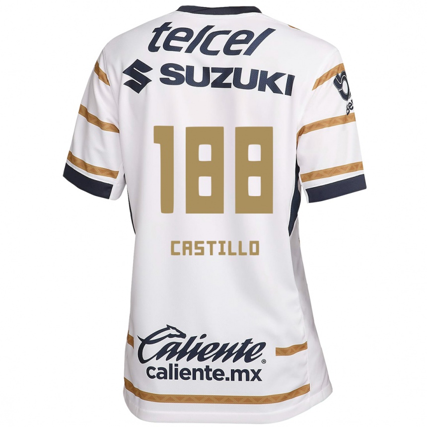 Kinder Fußball Christian Castillo #188 Weißer Obsidian Heimtrikot Trikot 2024/25 T-Shirt Luxemburg