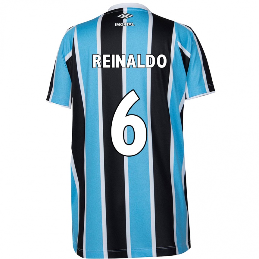 Kinder Fußball Reinaldo #6 Blau Schwarz Weiß Heimtrikot Trikot 2024/25 T-Shirt Luxemburg