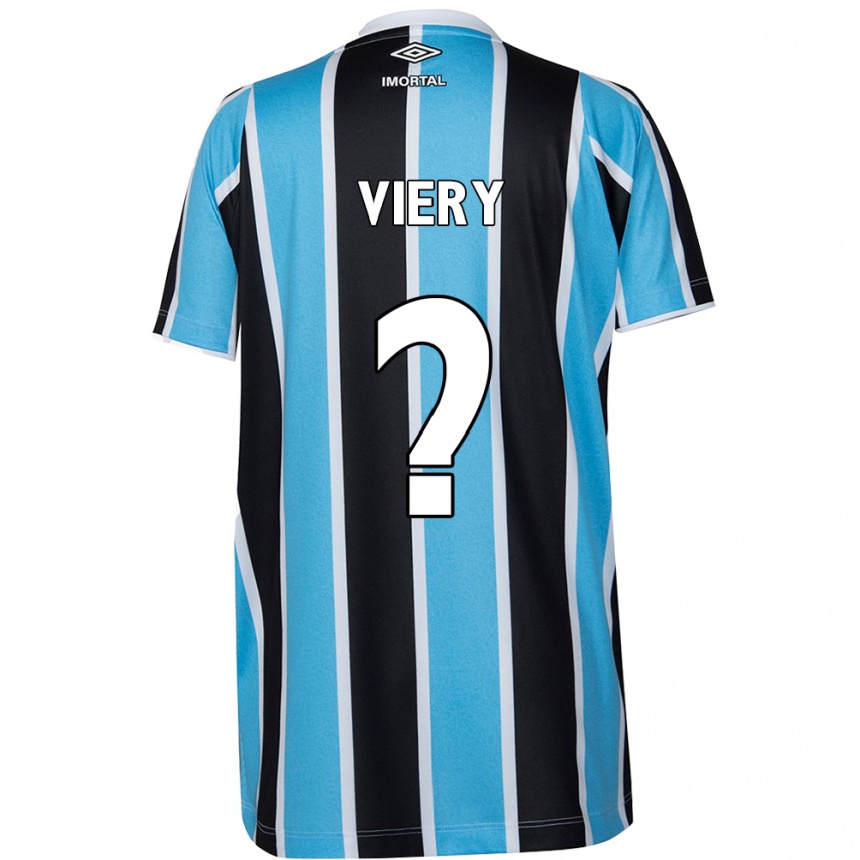 Kinder Fußball Viery #0 Blau Schwarz Weiß Heimtrikot Trikot 2024/25 T-Shirt Luxemburg