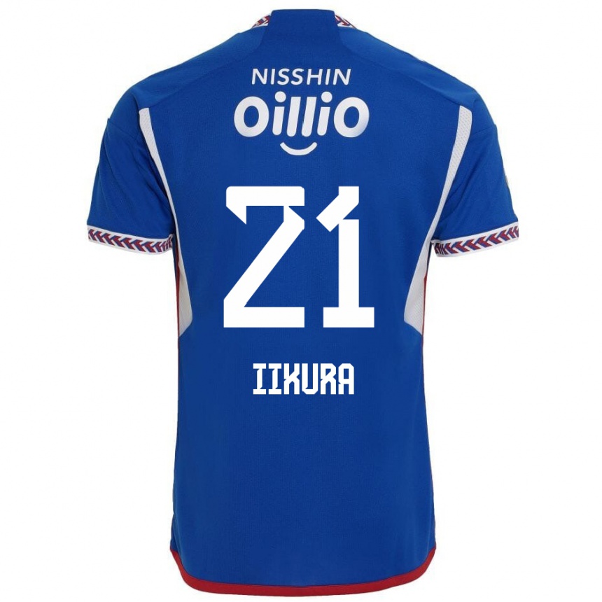 Kinder Fußball Hiroki Iikura #21 Blau Weiß Rot Heimtrikot Trikot 2024/25 T-Shirt Luxemburg