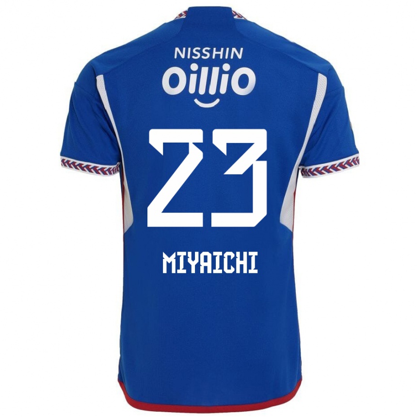 Kinder Fußball Ryo Miyaichi #23 Blau Weiß Rot Heimtrikot Trikot 2024/25 T-Shirt Luxemburg