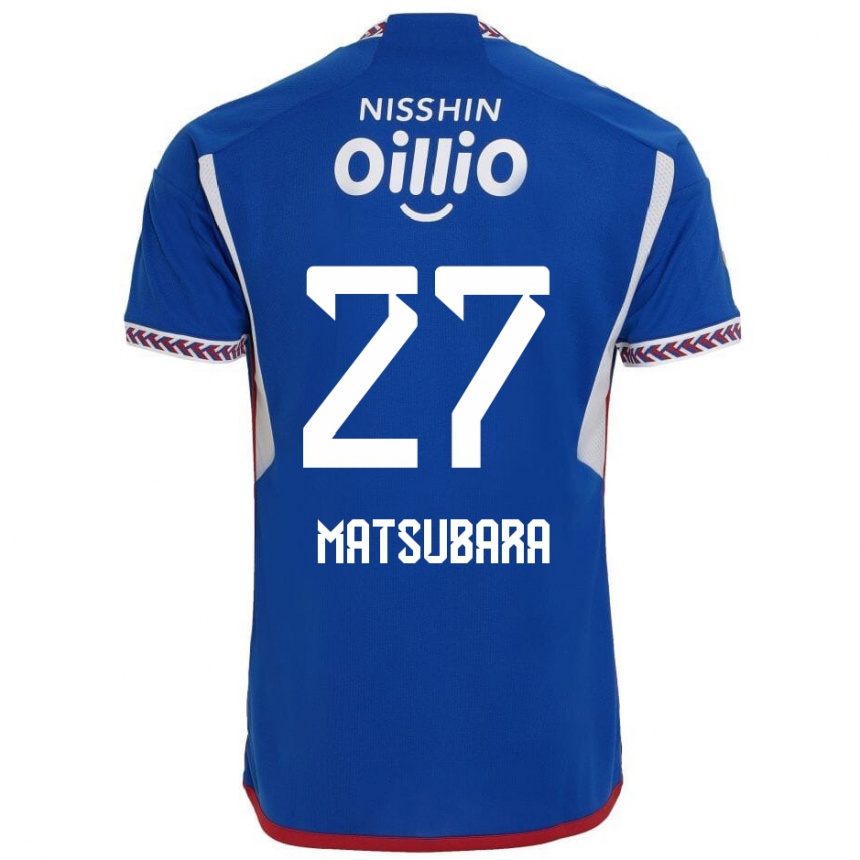 Kinder Fußball Ken Matsubara #27 Blau Weiß Rot Heimtrikot Trikot 2024/25 T-Shirt Luxemburg