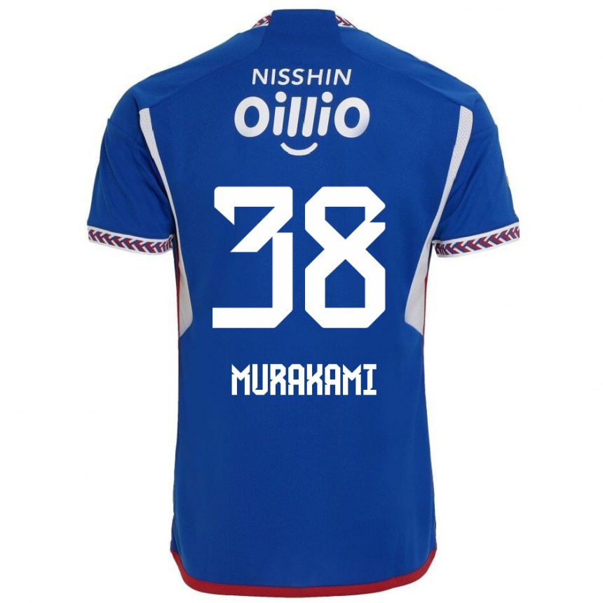 Kinder Fußball Yuhi Murakami #38 Blau Weiß Rot Heimtrikot Trikot 2024/25 T-Shirt Luxemburg